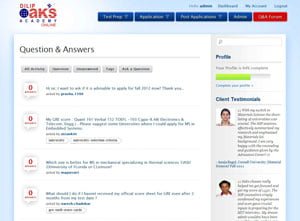 Question and Answer Forum Screen